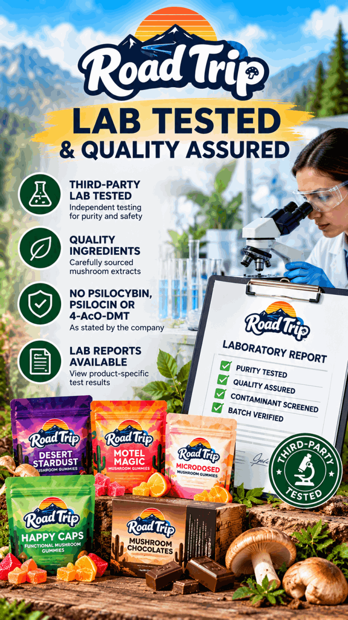 Road Trip Store review featuring Lab Testing and Product-Quality